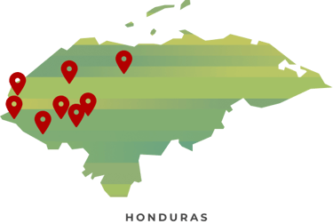 Honduras kort